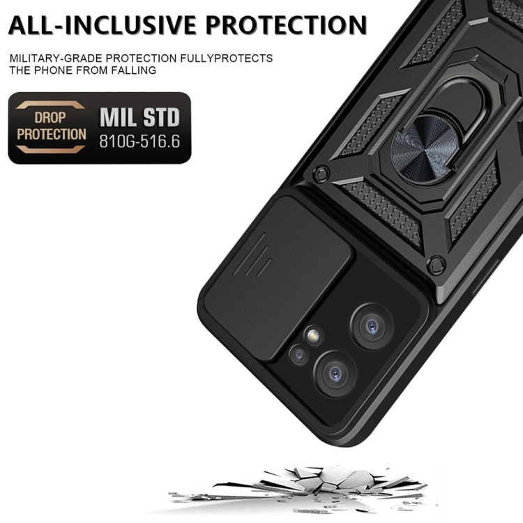 For OPPO Reno7 5G Global / Find X5 Lite Sliding Camera Cover Design TPU+PC Phone Case(Black) - free shipping - PMC TechLife - Order now!