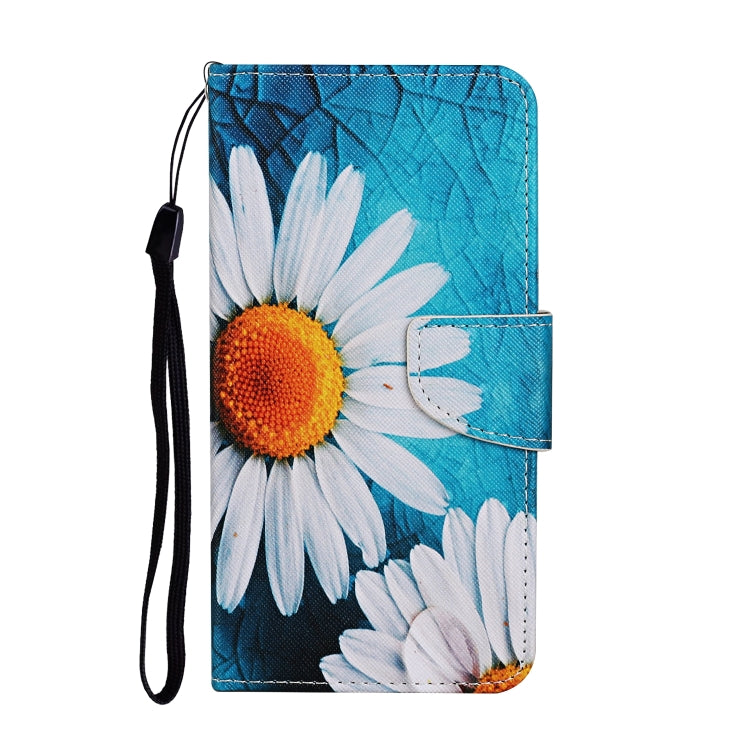 For Samsung Galaxy A13 4G Colored Drawing Pattern Flip Leather Case(Chrysanthemum) - Galaxy Phone Cases by PMC Jewellery | Online Shopping South Africa | PMC Jewellery