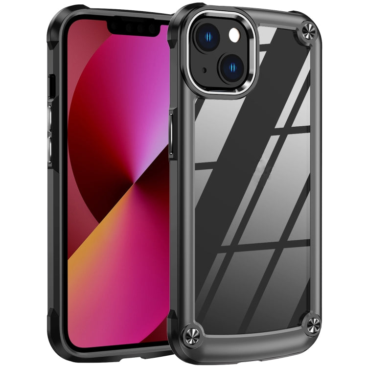 For iPhone 13 TPU + PC Lens Protection Phone Case(Black) - iPhone 13 Cases by PMC TechLife | Online Shopping South Africa | PMC TechLife | Buy Now Pay Later Mobicred