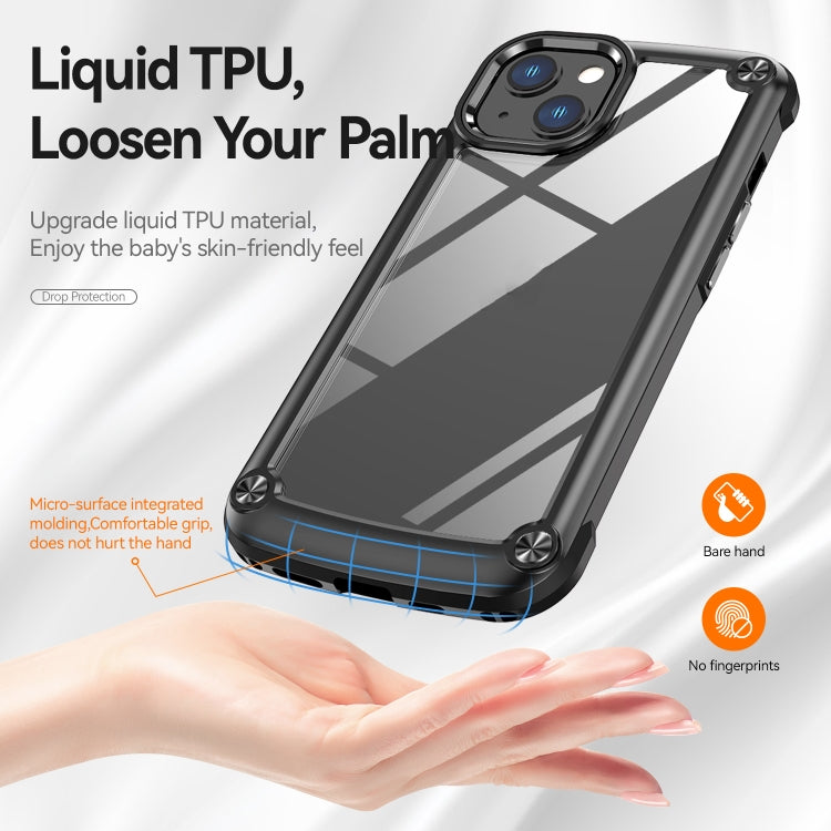 For iPhone 13 TPU + PC Lens Protection Phone Case(Black) - iPhone 13 Cases by PMC TechLife | Online Shopping South Africa | PMC TechLife | Buy Now Pay Later Mobicred