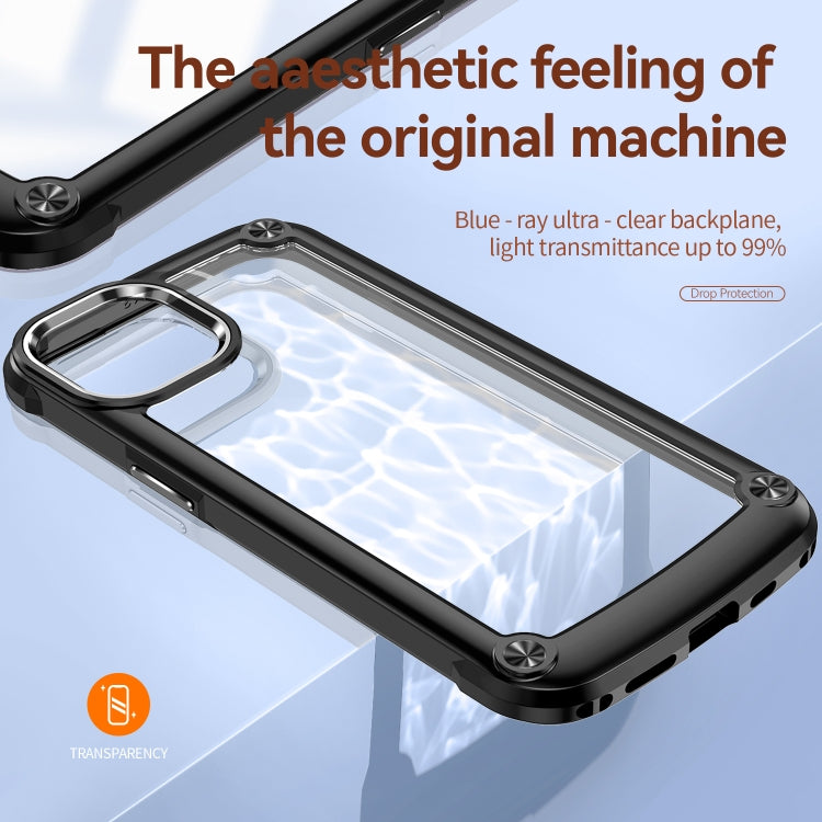 For iPhone 13 TPU + PC Lens Protection Phone Case(Black) - iPhone 13 Cases by PMC TechLife | Online Shopping South Africa | PMC TechLife | Buy Now Pay Later Mobicred