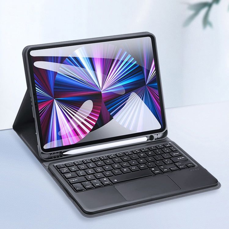 DUX DUCIS Bluetooth Keyboard Leather Case with Touchpad & Smart Sleep Function For iPad Air 4/5 / iPad Pro 11 2018/2020/2021/2022(Black) - Universal by DUX DUCIS | Online Shopping South Africa | PMC TechLife | Buy Now Pay Later Mobicred