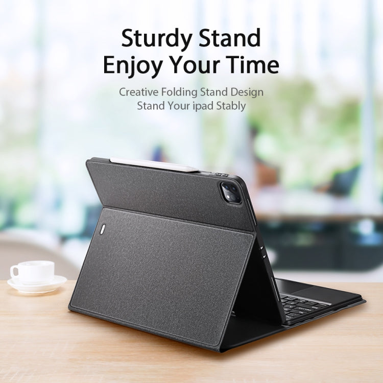 DUX DUCIS Bluetooth Keyboard Leather Case with Touchpad & Smart Sleep Function For iPad Pro 12.9 2020/2021/2022(Black) - free shipping - PMC TechLife - Order now!