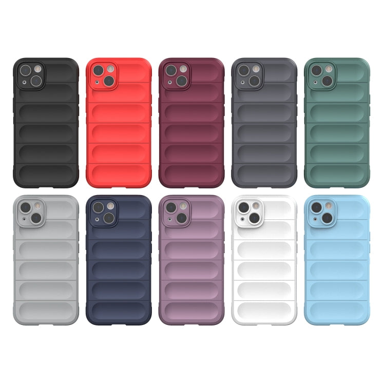 For iPhone 13 Magic Shield TPU + Flannel Phone Case(Light Blue) - free shipping - PMC TechLife - Order now!