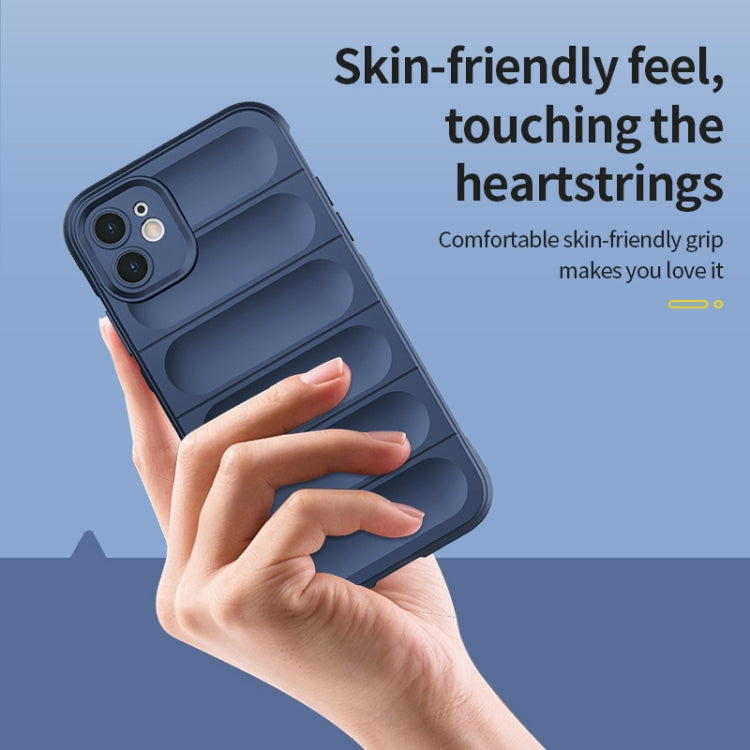 For iPhone 13 Magic Shield TPU + Flannel Phone Case(Black) - iPhone 13 Cases by PMC TechLife | Online Shopping South Africa | PMC TechLife | Buy Now Pay Later Mobicred
