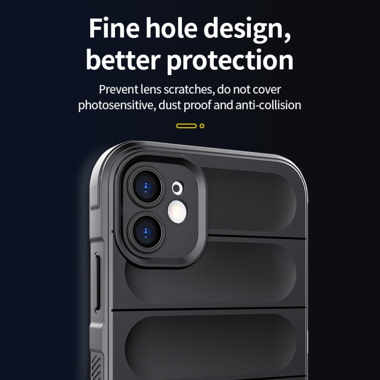 For iPhone 13 Magic Shield TPU + Flannel Phone Case(Black) - iPhone 13 Cases by PMC TechLife | Online Shopping South Africa | PMC TechLife | Buy Now Pay Later Mobicred