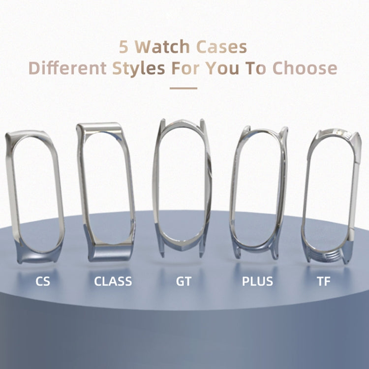 For Xiaomi Mi Band 6 / 5 / 4 / 3 Mijobs Flat Hole Silicone Watch Band, Style:Plus Case(Red+Gold) - Watch Bands by MIJOBS | Online Shopping South Africa | PMC TechLife | Buy Now Pay Later Mobicred
