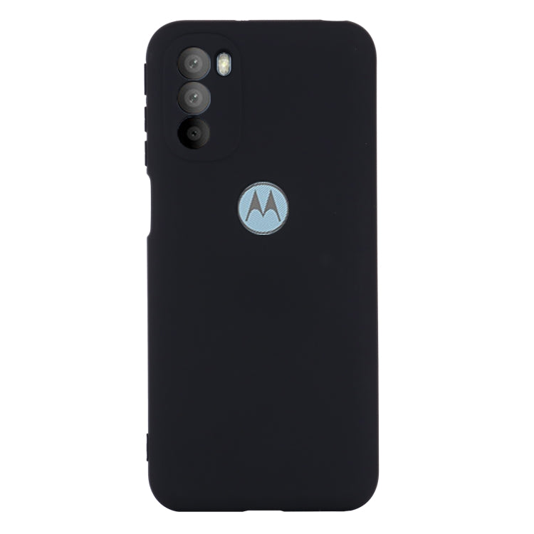 For Motorola Moto G51 5G Pure Color Liquid Silicone Shockproof Full Coverage Phone Case(Black) - Motorola Cases by PMC TechLife | Online Shopping South Africa | PMC TechLife | Buy Now Pay Later Mobicred