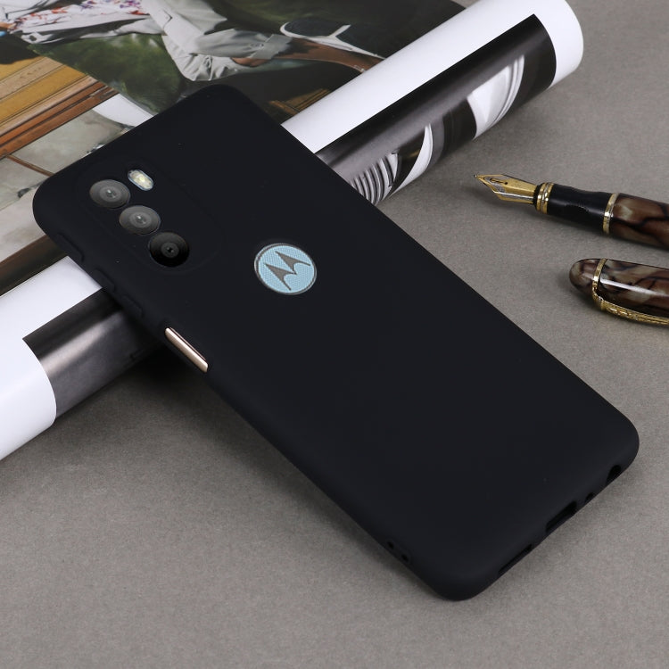 For Motorola Moto G51 5G Pure Color Liquid Silicone Shockproof Full Coverage Phone Case(Black) - Motorola Cases by PMC TechLife | Online Shopping South Africa | PMC TechLife | Buy Now Pay Later Mobicred