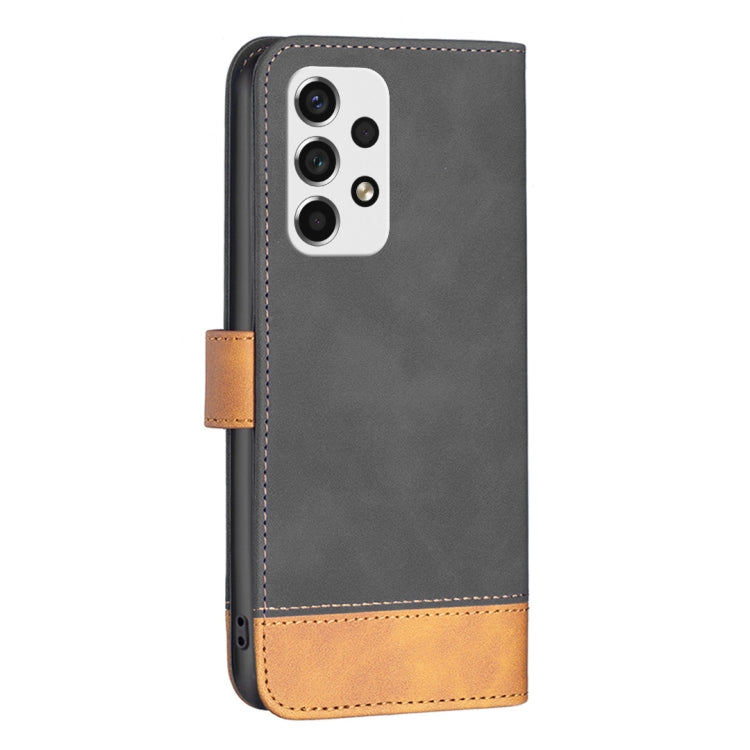For Samsung Galaxy A53 BF11 Color Matching Skin Feel Leather Phone Case(Black) - free shipping - PMC TechLife - Order now!