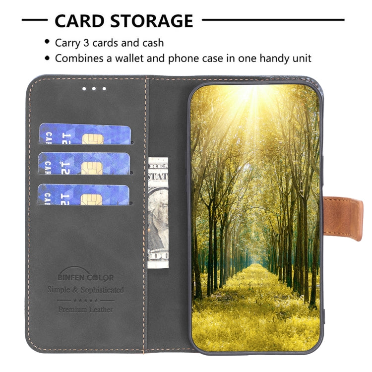 For Samsung Galaxy A53 BF11 Color Matching Skin Feel Leather Phone Case(Black) - free shipping - PMC TechLife - Order now!