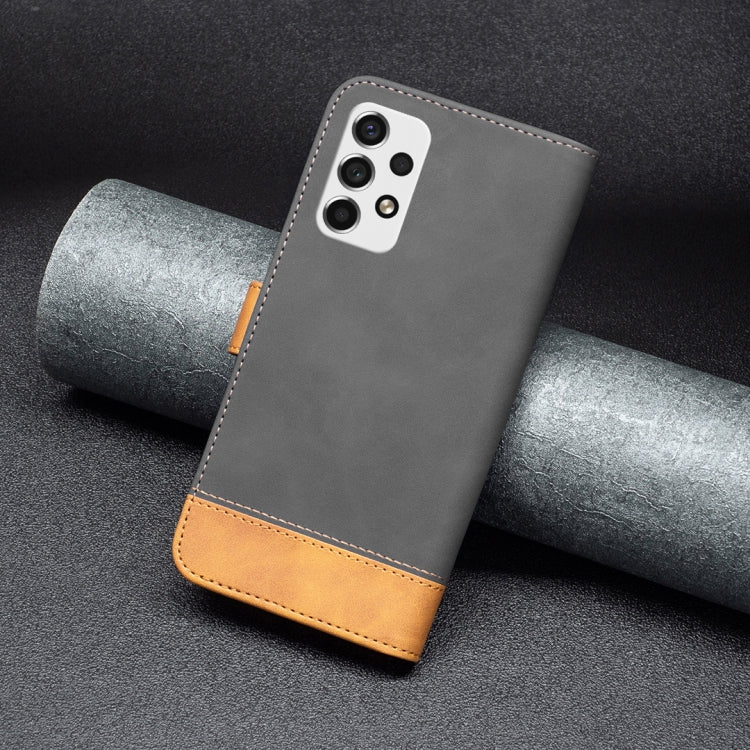 For Samsung Galaxy A53 BF11 Color Matching Skin Feel Leather Phone Case(Black) - free shipping - PMC TechLife - Order now!