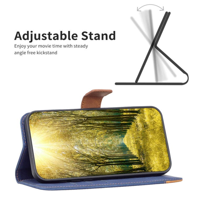 For Samsung Galaxy A53 BF11 Color Matching Skin Feel Leather Phone Case(Blue) - free shipping - PMC TechLife - Order now!