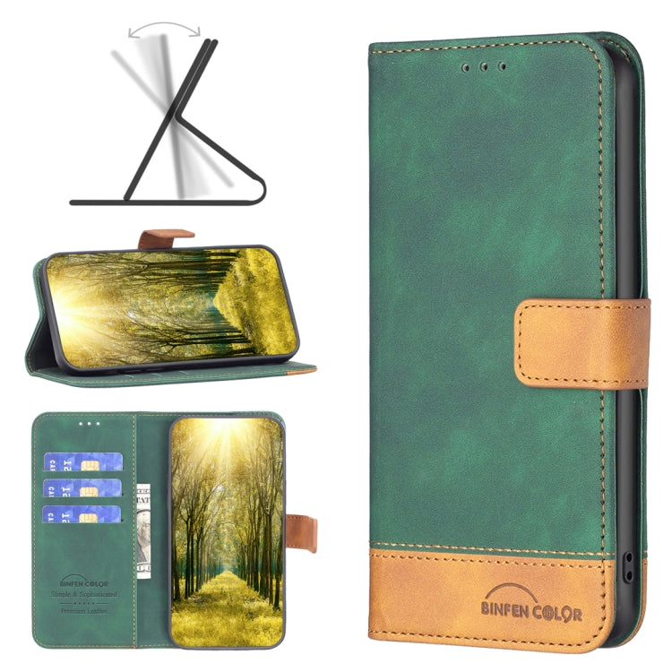 For Samsung Galaxy A53 BF11 Color Matching Skin Feel Leather Phone Case(Green) - free shipping - PMC TechLife - Order now!