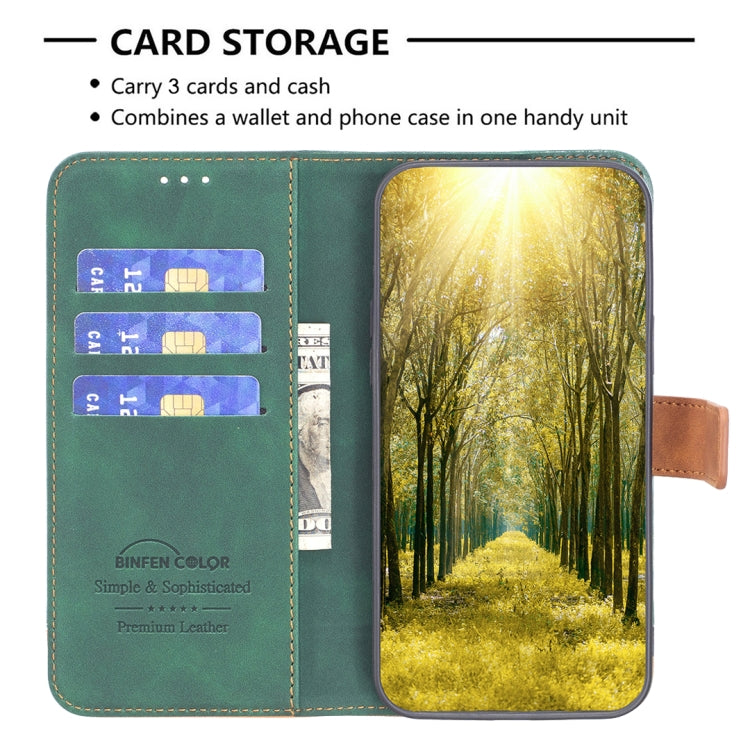 For Samsung Galaxy A53 BF11 Color Matching Skin Feel Leather Phone Case(Green) - free shipping - PMC TechLife - Order now!