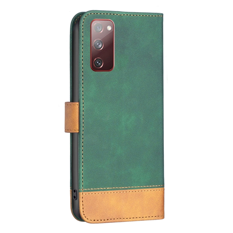 For Samsung Galaxy S20 FE BF11 Color Matching Skin Feel Leather Phone Case(Green) - free shipping - PMC TechLife - Order now!