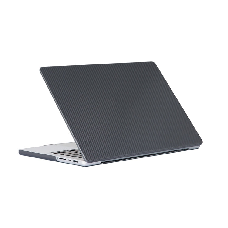 Carbon Fiber Textured Plastic Laptop Protective Case For MacBook Pro 16.2 inch A2485 2021(Black) - MacBook Pro Cases by PMC TechLife | Online Shopping South Africa | PMC TechLife