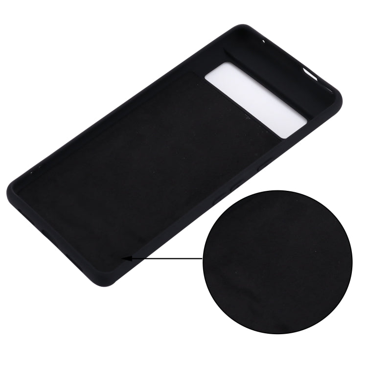 For Google Pixel 7 Pro Pure Color Liquid Silicone Shockproof Phone Case(Black) - free shipping - PMC TechLife - Order now!