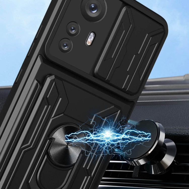 For Xiaomi 12 Pro Sliding Camshield TPU+PC Phone Case with Card Slot(Grey) - free shipping - PMC TechLife - Order now!