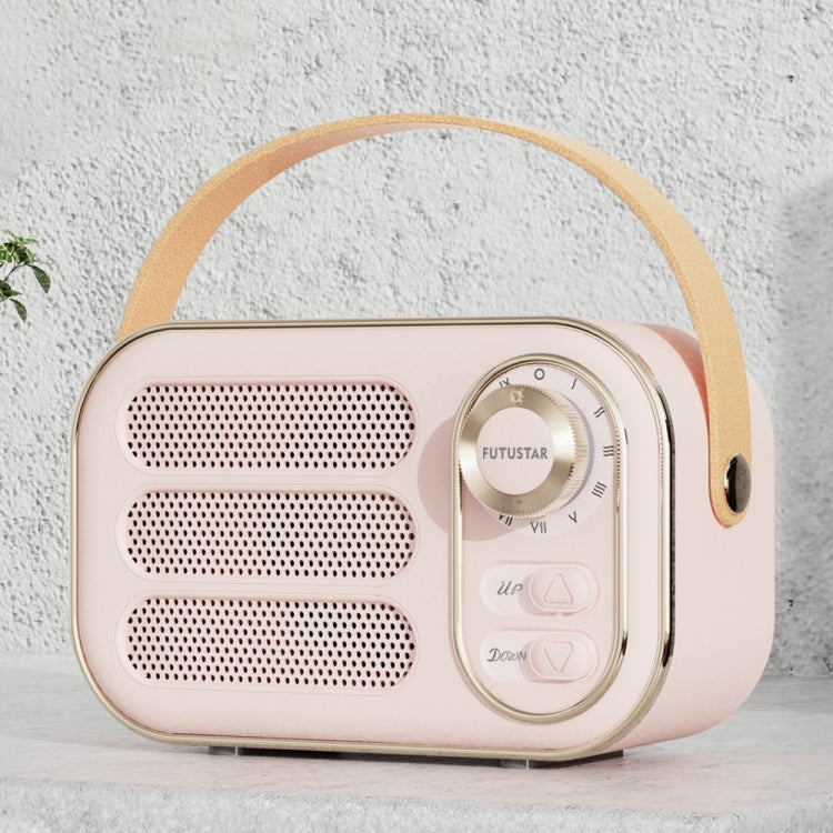 DW13 Portable HIFI Mini Retro Wireless Bluetooth Speaker(Pink) - Mini Speaker by PMC TechLife | Online Shopping South Africa | PMC TechLife