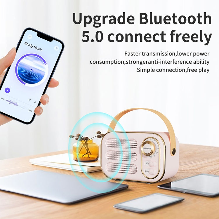 DW13 Portable HIFI Mini Retro Wireless Bluetooth Speaker(Violet Blue) - Mini Speaker by PMC TechLife | Online Shopping South Africa | PMC TechLife
