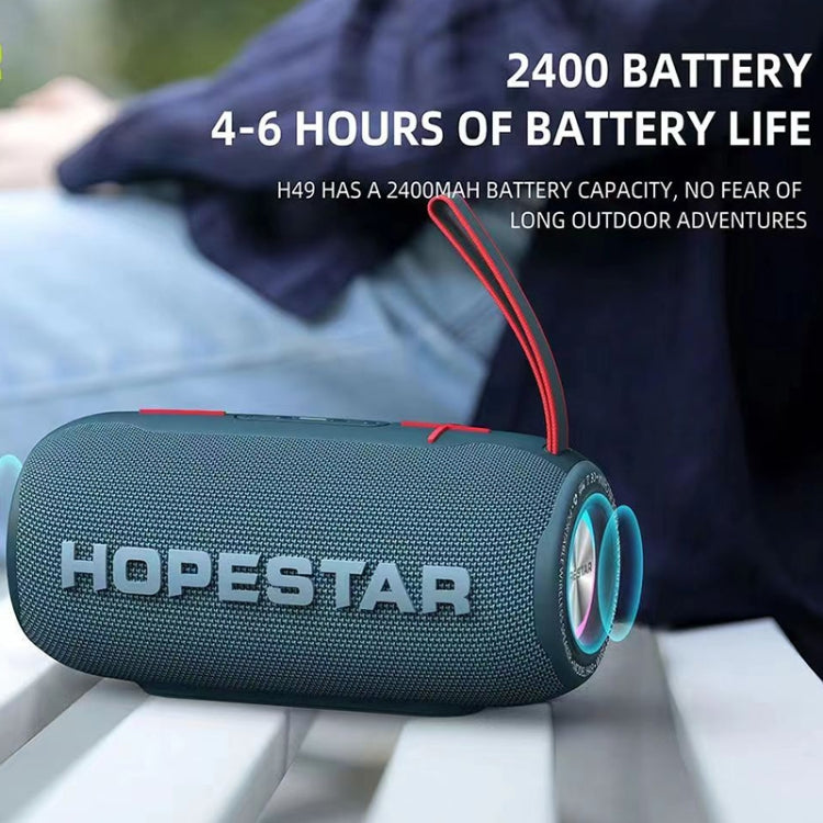 HOPESTAR H49 RGB Light TWS Waterproof Wireless Bluetooth Speaker(Red) - Waterproof Speaker by HOPESTAR | Online Shopping South Africa | PMC Jewellery