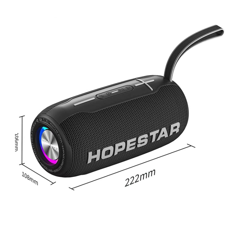 HOPESTAR H49 RGB Light TWS Waterproof Wireless Bluetooth Speaker(Black) - Waterproof Speaker by HOPESTAR | Online Shopping South Africa | PMC Jewellery