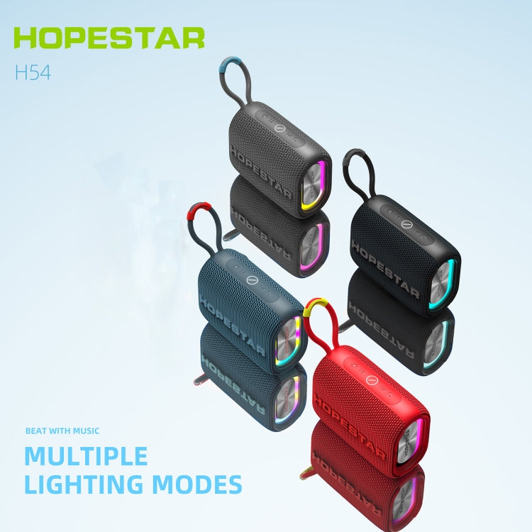 HOPESTAR H54 RGB Light TWS Waterproof Wireless Bluetooth Speaker(Blue) - free shipping - PMC TechLife - Order now!