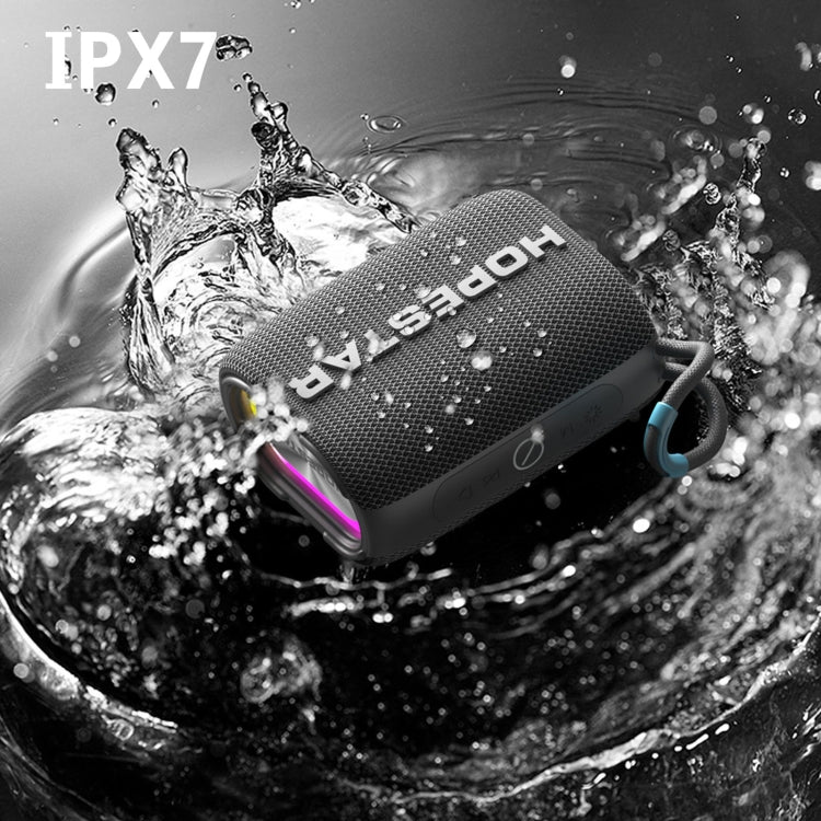 HOPESTAR H54 RGB Light TWS Waterproof Wireless Bluetooth Speaker(Grey) - Waterproof Speaker by HOPESTAR | Online Shopping South Africa | PMC Jewellery