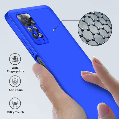 For Xiaomi Redmi Note 11 Pro 4G / 5G Global GKK Three Stage Splicing Full Coverage PC Case(Blue) - Redmi Note 11 Pro Case by GKK | Online Shopping South Africa | PMC Jewellery