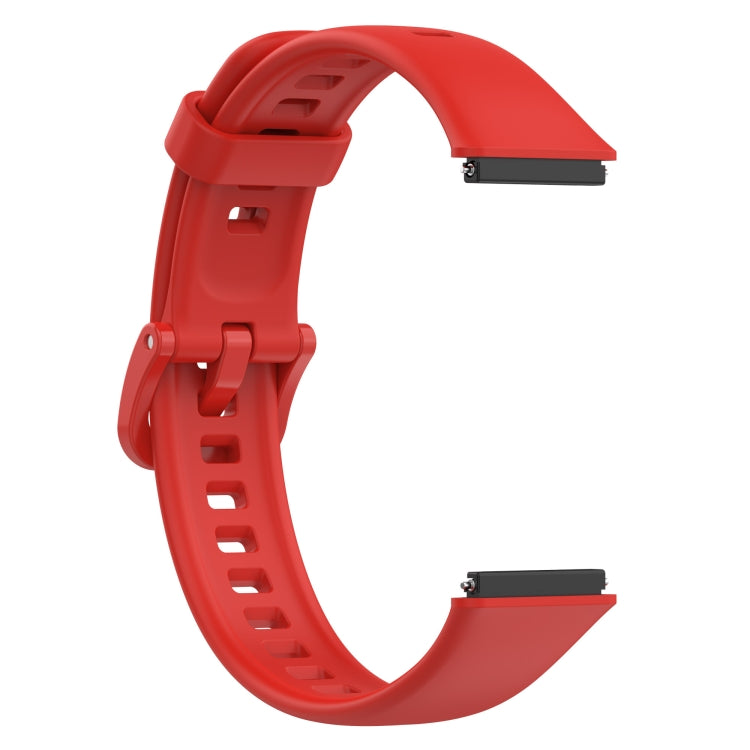 For Huawei Band 7 Silicone Watch Band(Red) - Watch Bands by PMC TechLife | Online Shopping South Africa | PMC TechLife | Buy Now Pay Later Mobicred