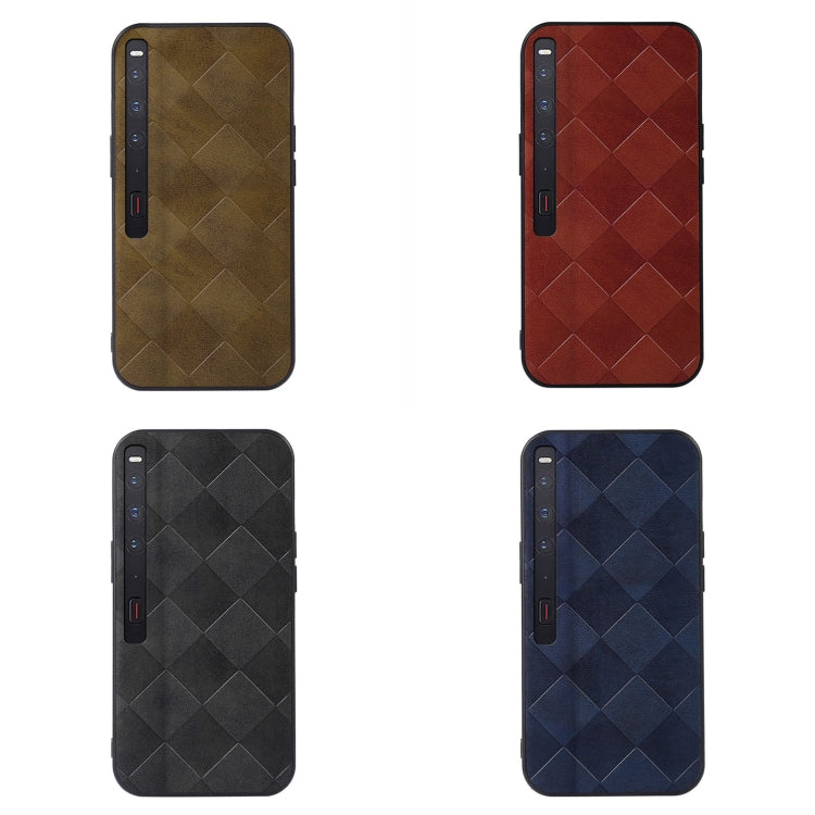 For Huawei Mate Xs 2 Weave Plaid PU Phone Case(Black) - Huawei Cases by PMC TechLife | Online Shopping South Africa | PMC TechLife | Buy Now Pay Later Mobicred
