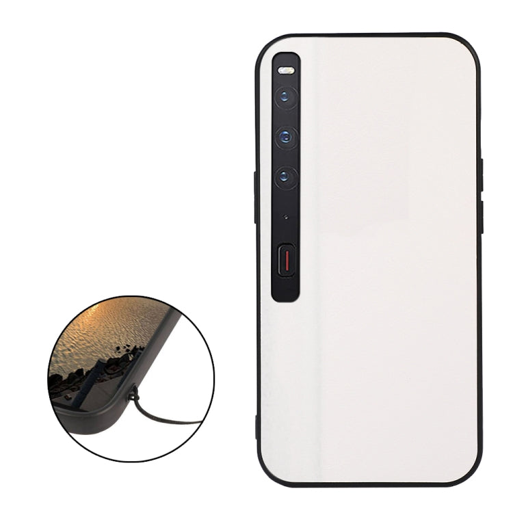 For Huawei Mate Xs 2 Two-color Litchi Texture PU Phone Case(White) - Huawei Cases by PMC TechLife | Online Shopping South Africa | PMC TechLife | Buy Now Pay Later Mobicred