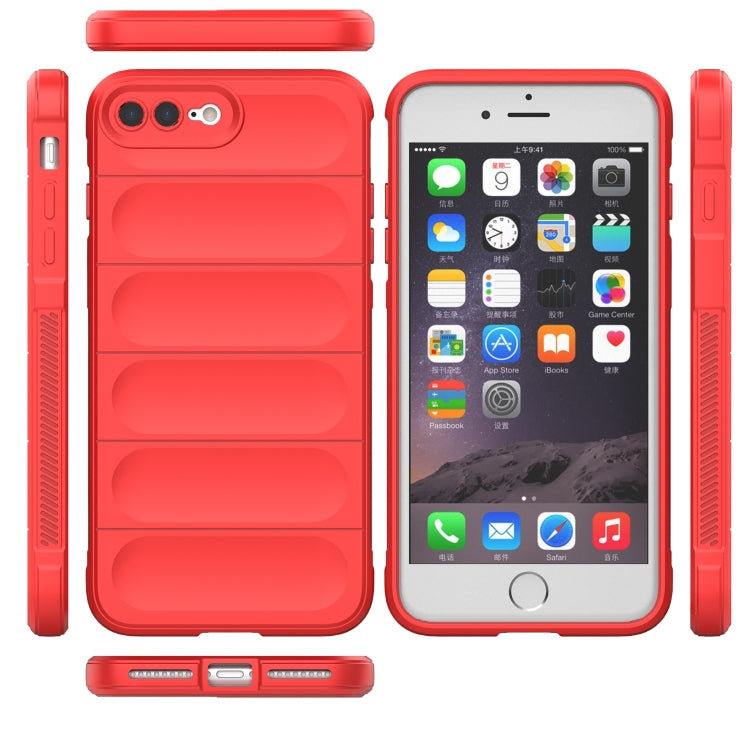 For iPhone SE 2022 / SE 2020 / 8 / 7 Magic Shield TPU + Flannel Phone Case(Grey) - iPhone SE 2022 / 2020 / 8 / 7 Cases by PMC TechLife | Online Shopping South Africa | PMC TechLife | Buy Now Pay Later Mobicred