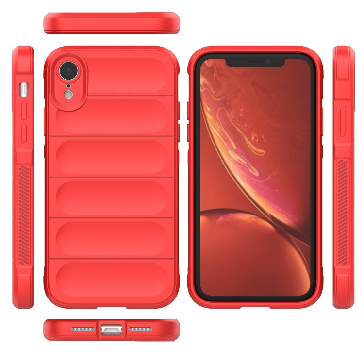 For iPhone XR Magic Shield TPU + Flannel Phone Case(Grey) - More iPhone Cases by PMC TechLife | Online Shopping South Africa | PMC TechLife | Buy Now Pay Later Mobicred