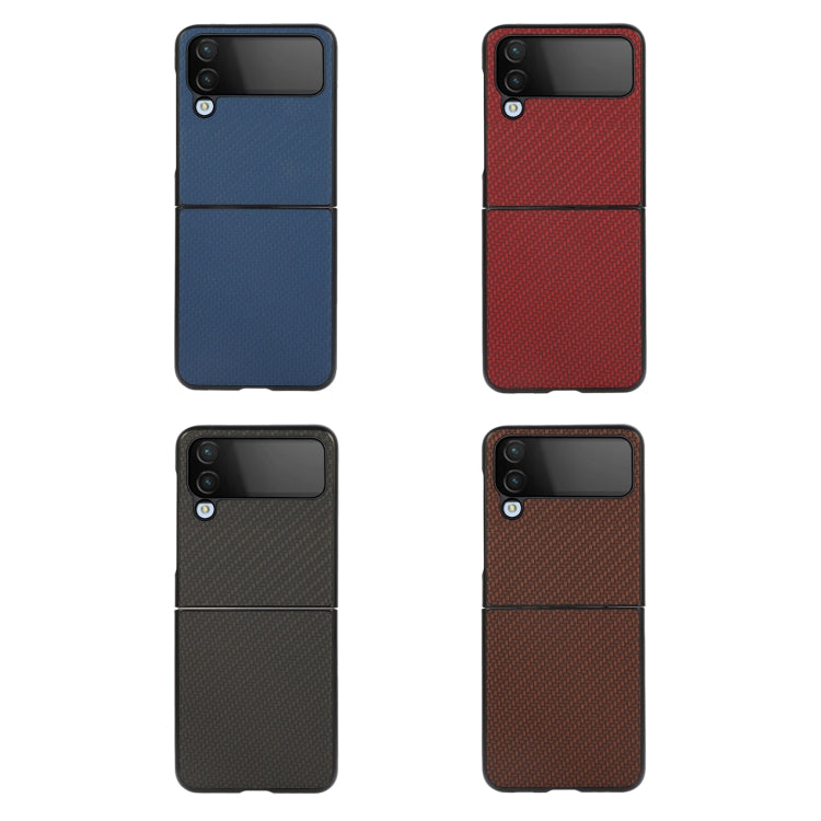For Samsung Galaxy Z Flip4 Carbon Fiber Texture Shockproof Protective Phone Case(Blue) - free shipping - PMC TechLife - Order now!