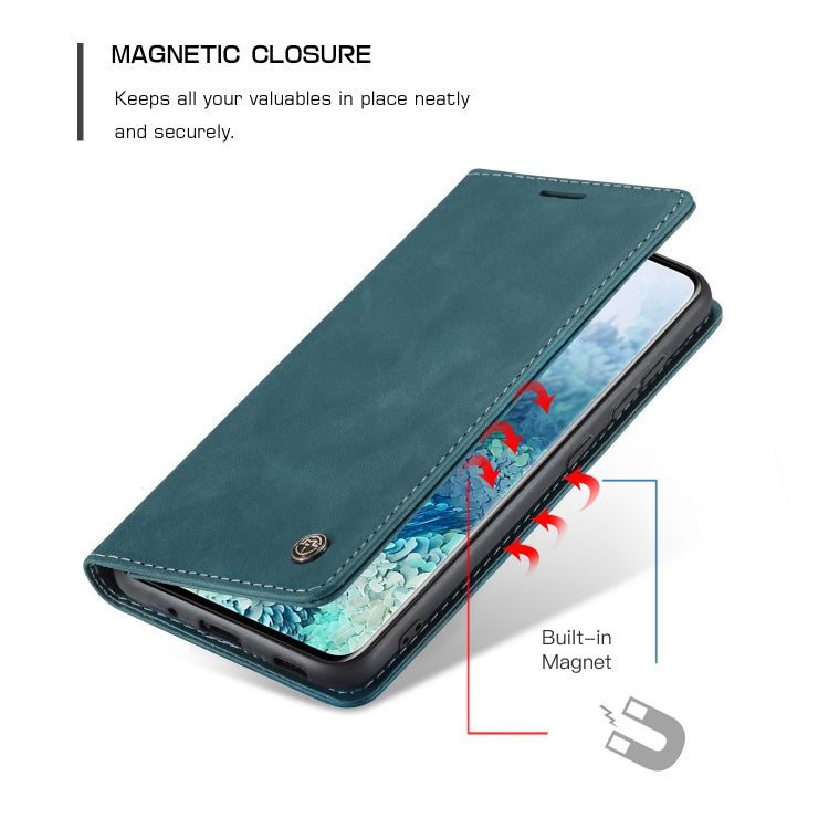 For Galaxy S20 Plus CaseMe Multifunctional Horizontal Flip Leather Case, with Card Slot & Holder & Wallet(Blue) - free shipping - PMC TechLife - Order now!
