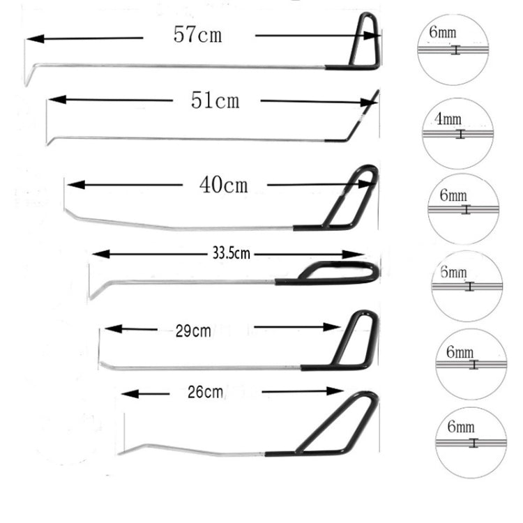 Q1 14 in 1 Car Paintless Dent Repair Hail Remover Hooks Rods Kit - Sheet Metal Tools by PMC TechLife | Online Shopping South Africa | PMC TechLife