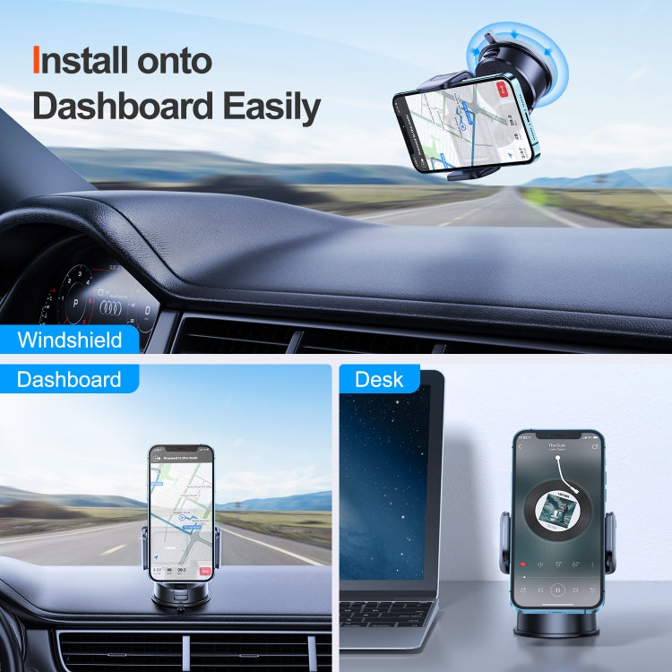 JOYROOM JR-ZS284 Car Dashboard Phone Holder(Black) - free shipping - PMC TechLife - Order now!