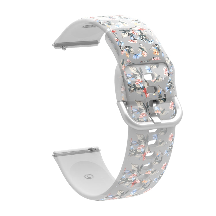For Samsung Galaxy Watch4 20mm Transparent Printed TPU Silicone Watch Band(3) - Watch Bands by PMC TechLife | Online Shopping South Africa | PMC TechLife | Buy Now Pay Later Mobicred
