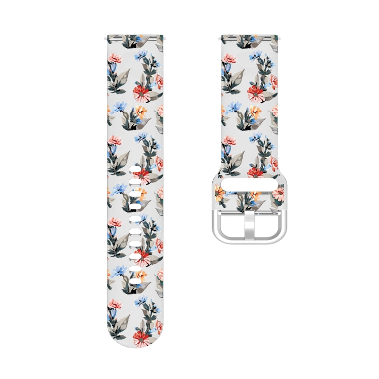 For Samsung Galaxy Watch4 20mm Transparent Printed TPU Silicone Watch Band(3) - Watch Bands by PMC TechLife | Online Shopping South Africa | PMC TechLife | Buy Now Pay Later Mobicred
