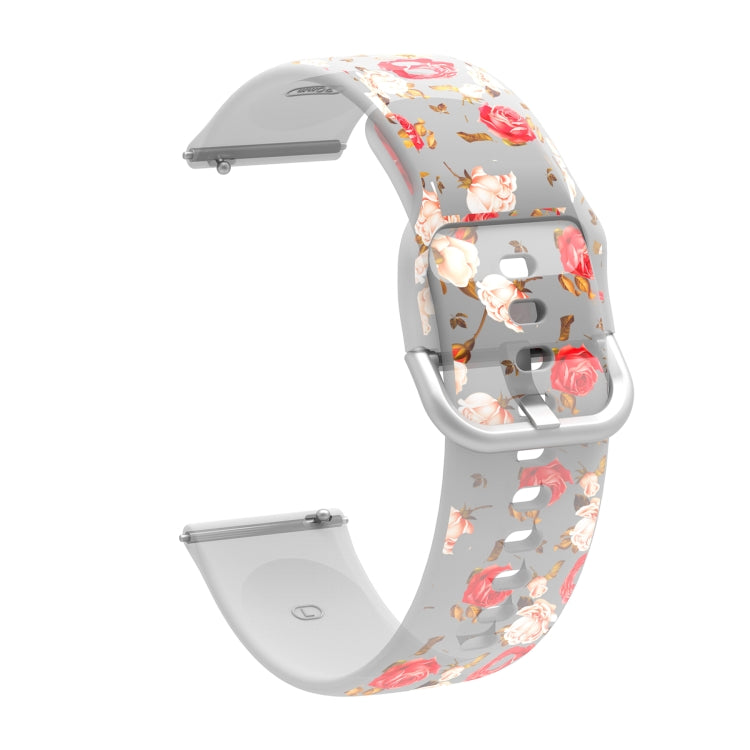 For Huawei Watch GT 3 Pro 22mm Transparent Printed TPU Silicone Watch Band(2) - Watch Bands by PMC TechLife | Online Shopping South Africa | PMC TechLife | Buy Now Pay Later Mobicred