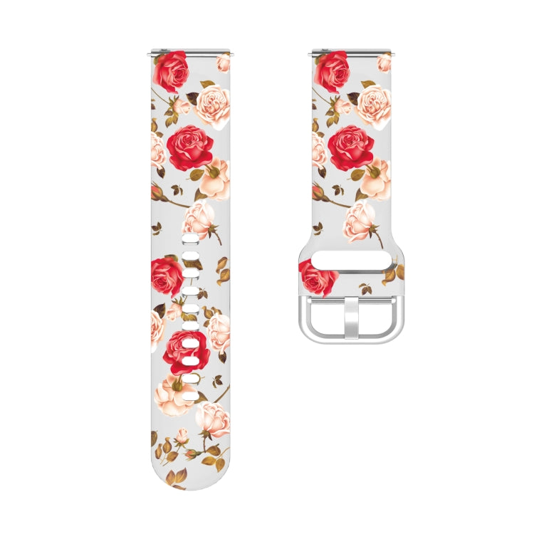For Huawei Watch GT 3 Pro 22mm Transparent Printed TPU Silicone Watch Band(2) - Watch Bands by PMC TechLife | Online Shopping South Africa | PMC TechLife | Buy Now Pay Later Mobicred