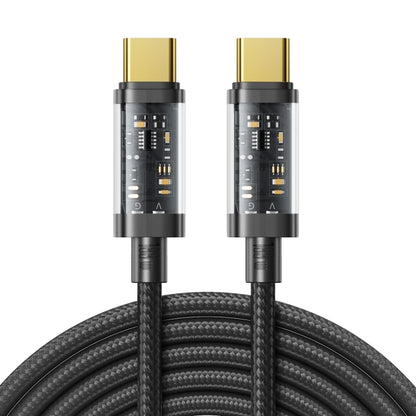 JOYROOM S-CC100A20 USB-C / Type-C to USB-C / Type-C 100W Sync Data Cable, Cable Length:2m(Black) - USB-C & Type-C Cable by JOYROOM | Online Shopping South Africa | PMC Jewellery