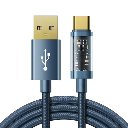 JOYROOM S-UC027A12 USB-A to USB-C / Type-C 3A Sync Data Cable, Cable Length:1.2m(Blue) - USB-C & Type-C Cable by JOYROOM | Online Shopping South Africa | PMC Jewellery