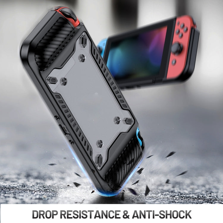 Game Handle Gamepad TPU+PC Protective Case for Switch OLED(Black) - Cases by PMC TechLife | Online Shopping South Africa | PMC TechLife