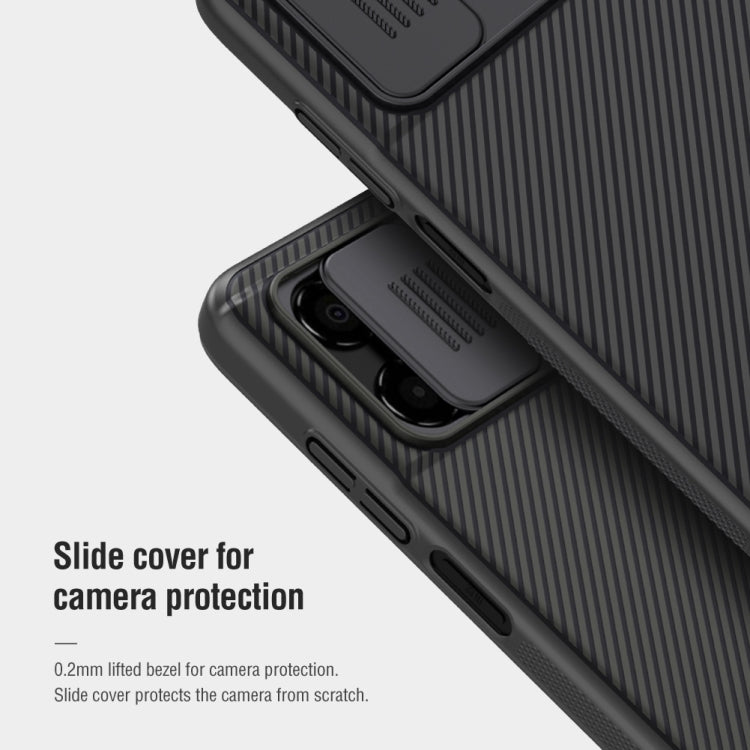 For Xiaomi Poco M4 5G NILLKIN Black Mirror Series Camshield PC Phone Case(Black) - Xiaomi Cases by NILLKIN | Online Shopping South Africa | PMC Jewellery