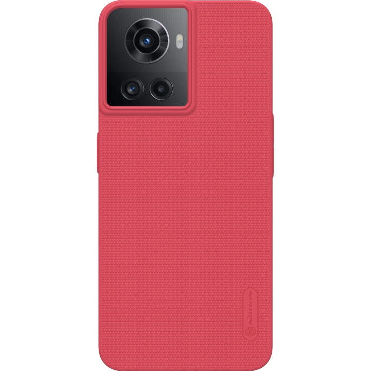 For OnePlus Ace 5G/10R 5G NILLKIN Frosted PC Phone Case(Red) - OnePlus Cases by NILLKIN | Online Shopping South Africa | PMC Jewellery