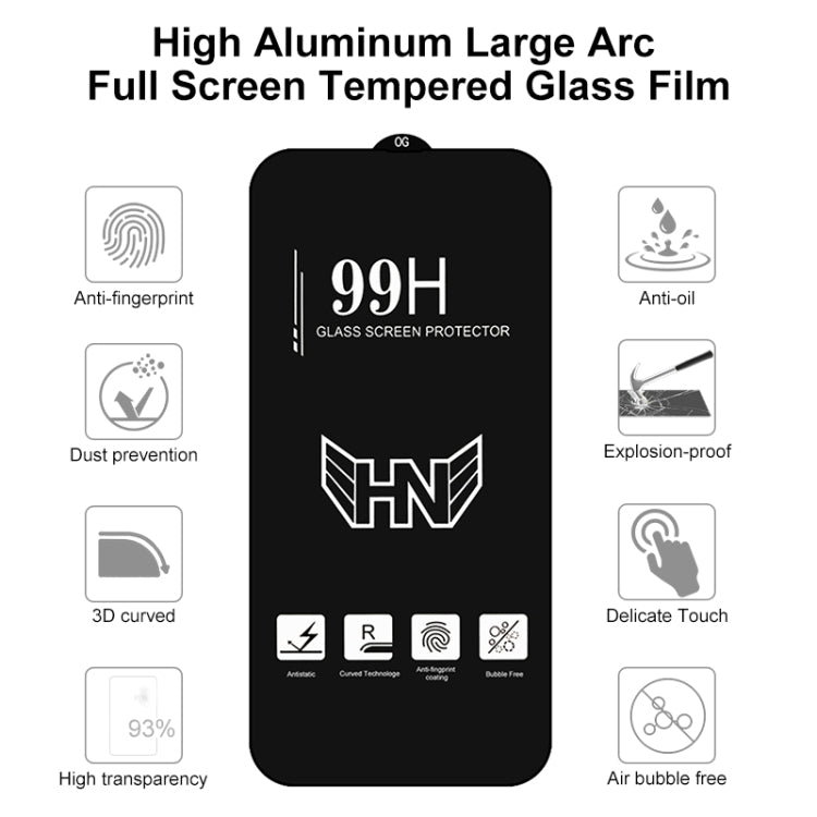 For iPhone 14 25pcs High Aluminum Large Arc Full Screen Tempered Glass Film - free shipping - PMC TechLife - Order now!