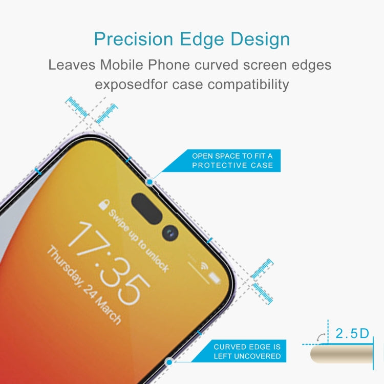 For iPhone 14 Pro 10pcs 0.26mm 9H 2.5D Tempered Glass Film - iPhone 14 Pro Tempered Glass by PMC TechLife | Online Shopping South Africa | PMC TechLife